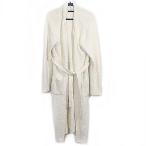 Skims Cozy Knit Robe Bone White Size L/XL